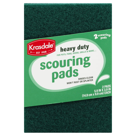 Krasdale Heavy Duty Scouring Pads 2 ea