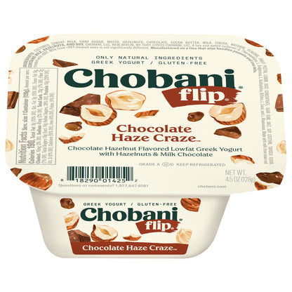 Chobani Flip Low-Fat Greek Yogurt Chocolate Haze Craze Greek Yogurt 4.5oz