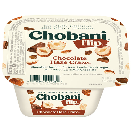 Chobani Flip Low-Fat Greek Yogurt Chocolate Haze Craze Greek Yogurt 4.5oz