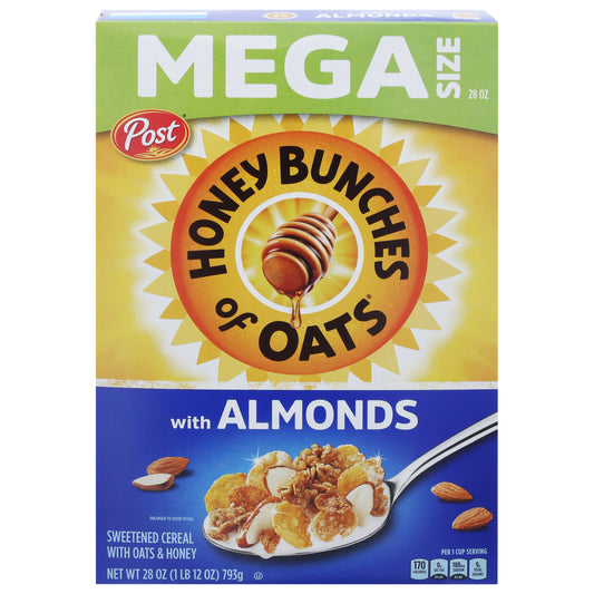 Honey Bunches of Oats with Almonds Cereal Mega Size 28 oz