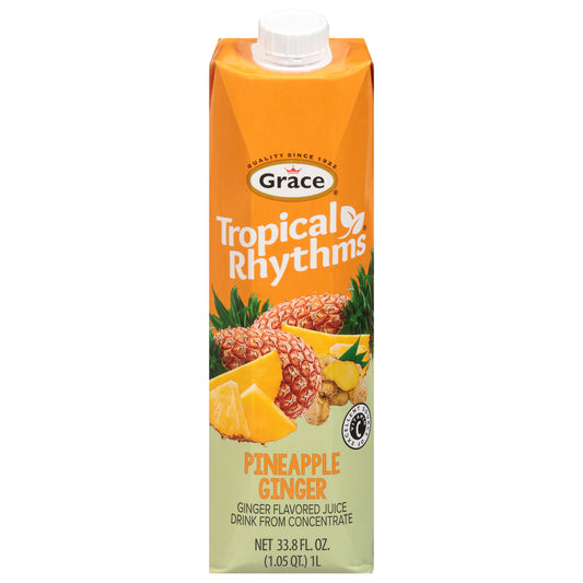 Grace Tropical Rhythms Pineapple GInger Juice Drink from Concentrate 33.8 fl oz