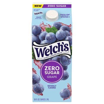 Welch's Grape Zero Sugar Drink, 59oz fl oz Carton