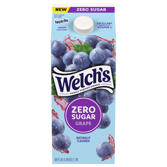 Welch's Grape Zero Sugar Drink, 59oz fl oz Carton