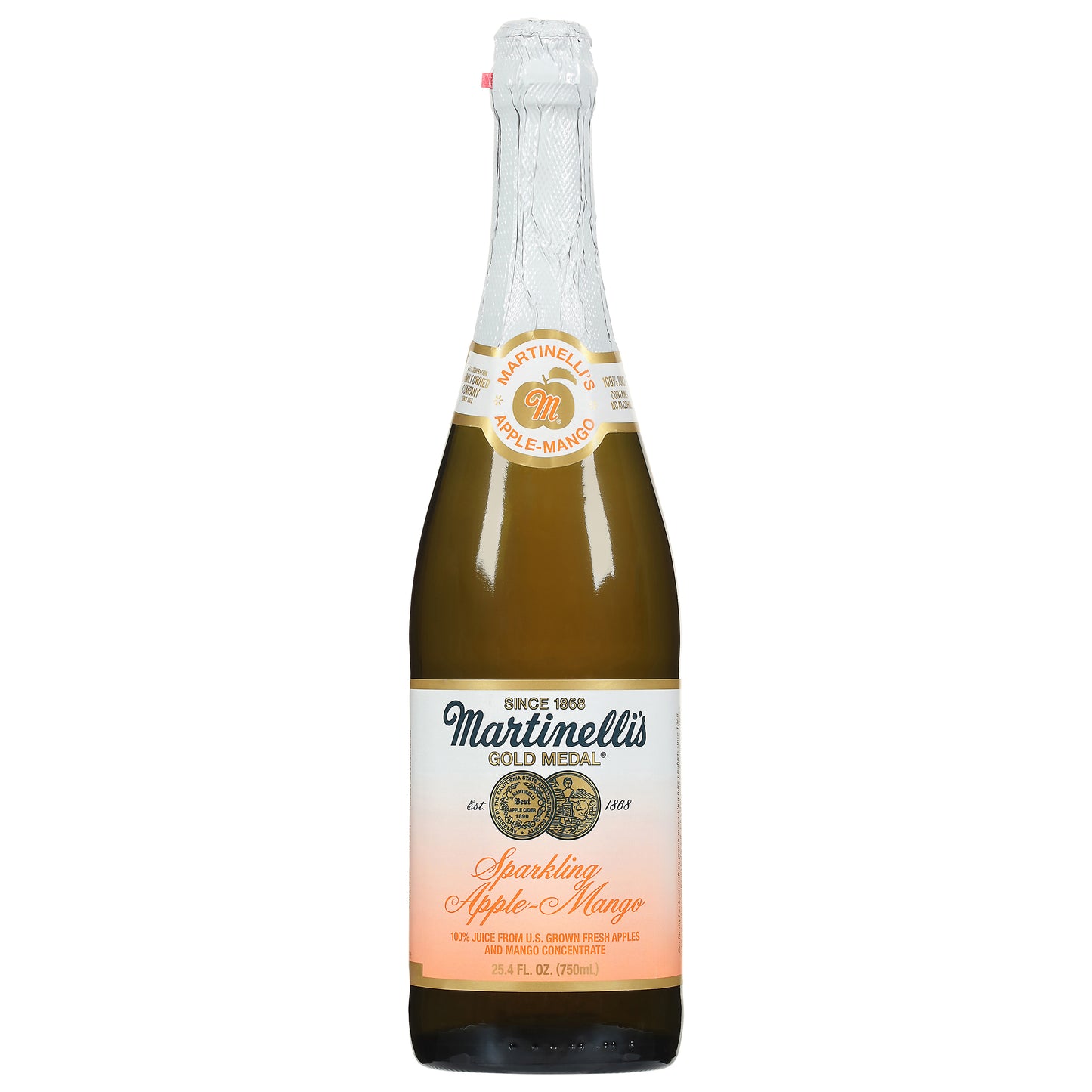 Martinelli's Gold Medal Sparkling Apple-Mango Juice 25.4 fl oz