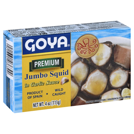 Goya Premium Jumbo Squid in Garlic Sauce 4 oz
