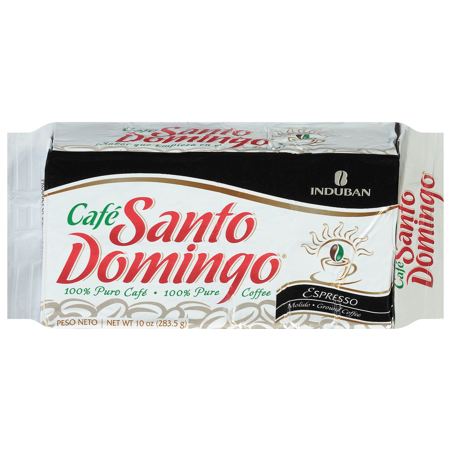 Cafe Santo Domingo Ground 100% Pure Espresso Coffee 10 oz