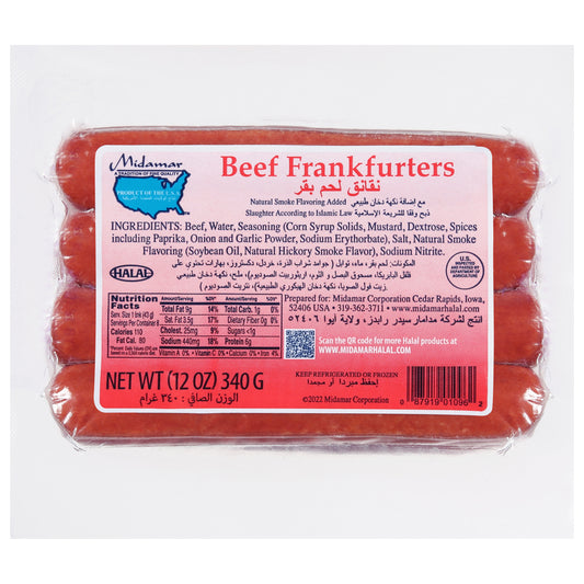 Midamar Beef Frankfurters 12 oz