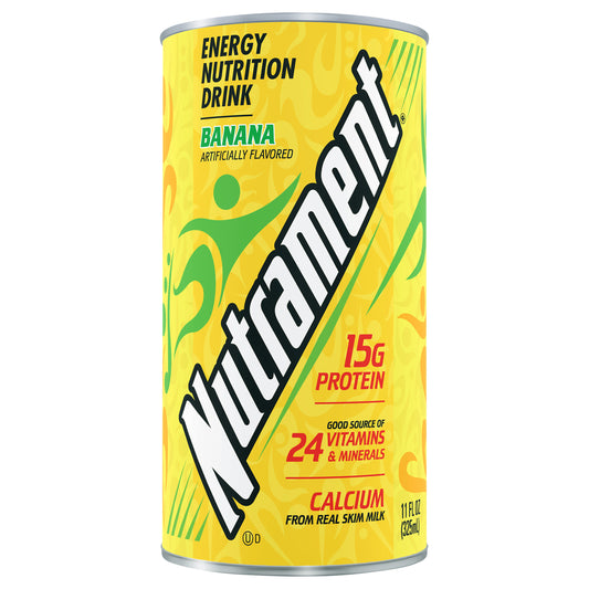 Nutrament Banana Nutrition Drink, Energy Drink With Vitamins, Minerals And Protein, 11 Fl Oz Can