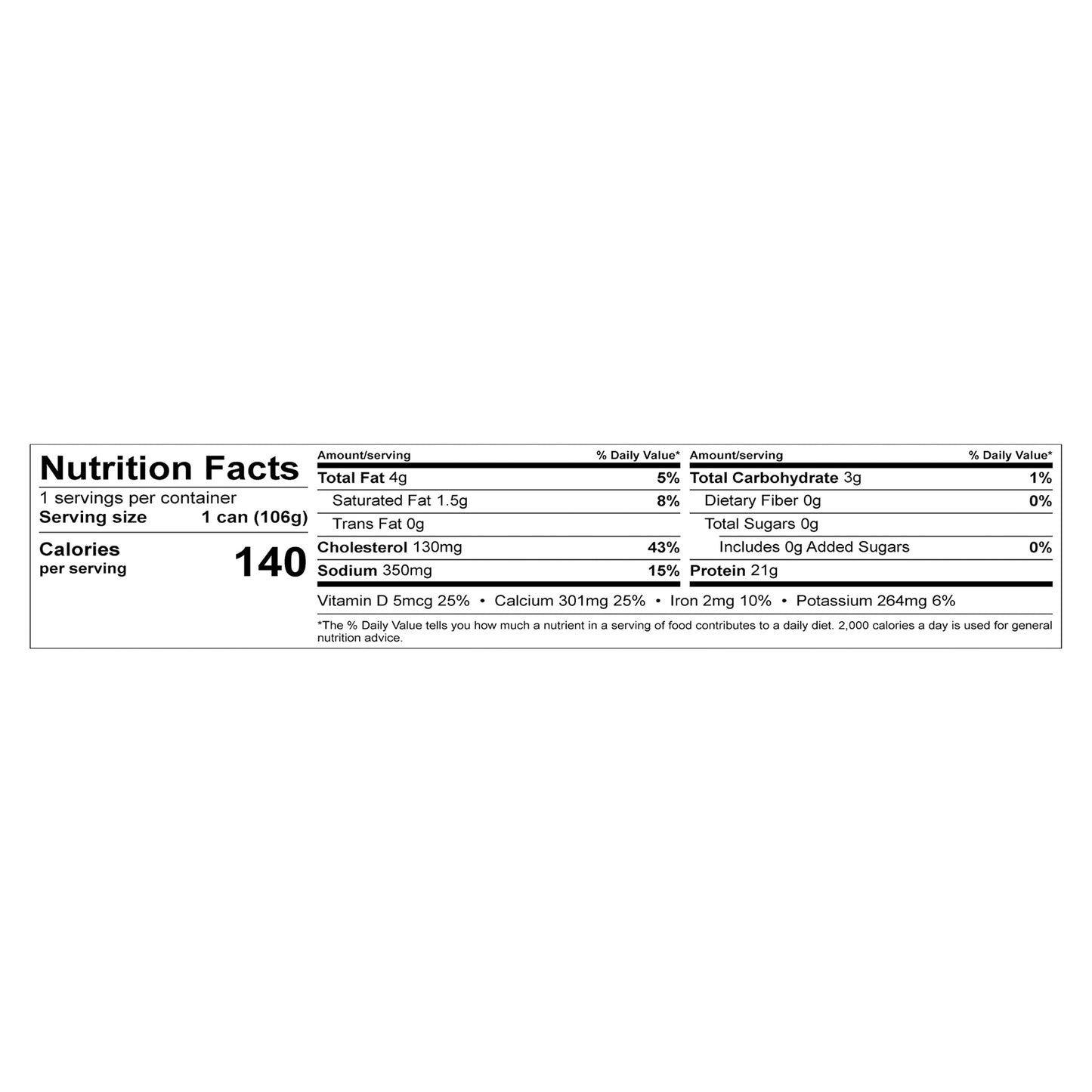 Chicken of the Sea Wild Caught Sardines in Louisiana Hot Sauce 3.75 oz.