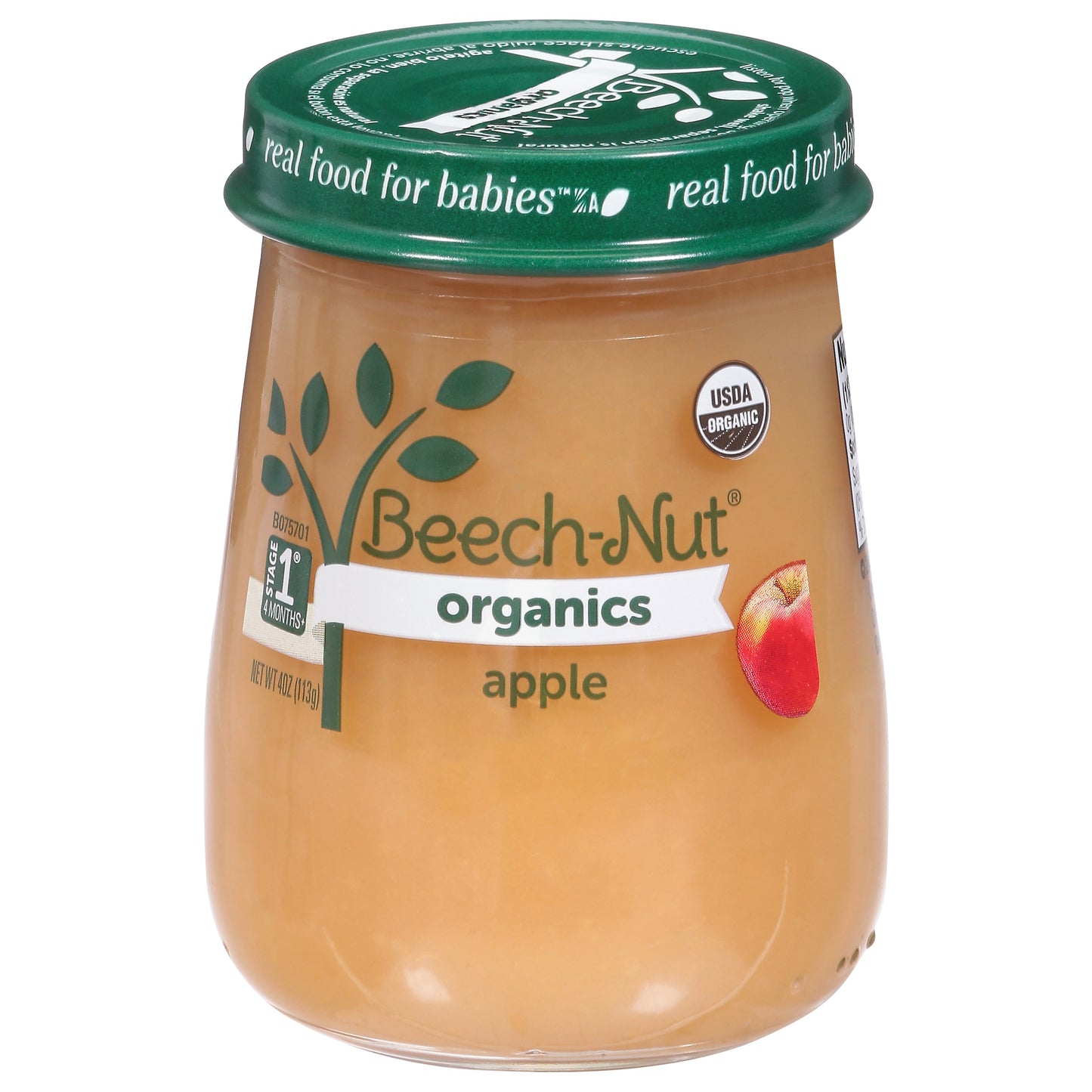 Beech-Nut Organics Stage 1 (4 Months+) Apple Apple Stage 1 4 oz