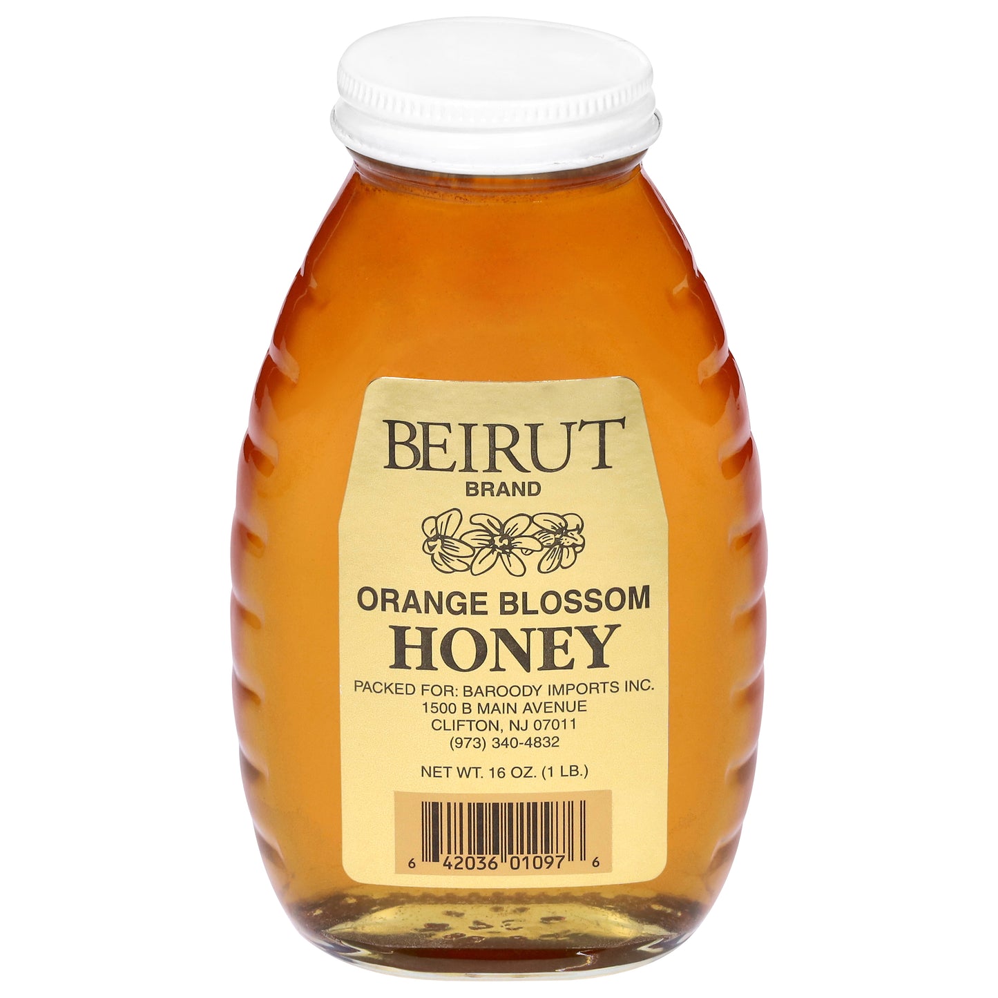 Beirut Brand Orange Blossom Honey 16 oz