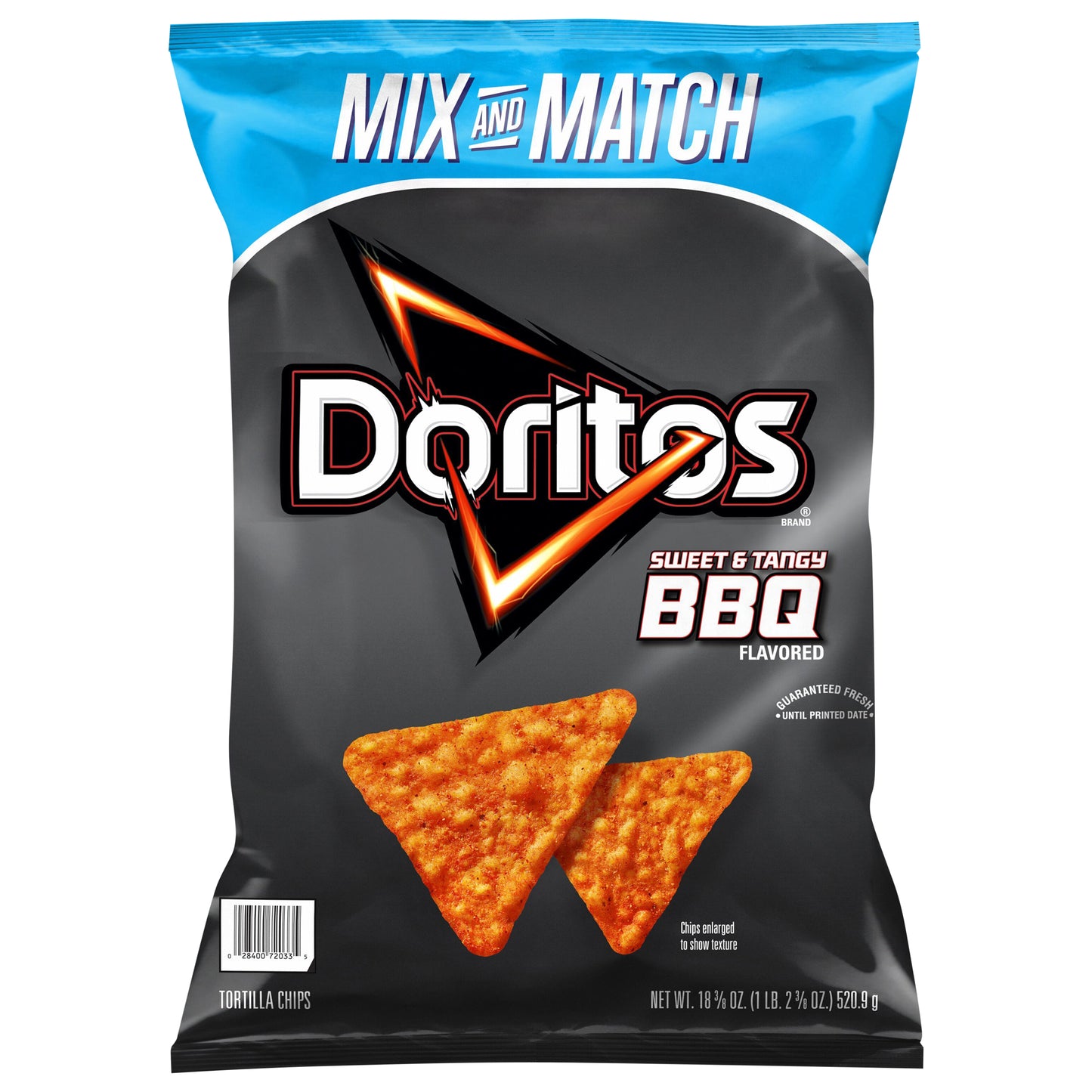 Doritos Tortilla Chips Sweet & Tangy BBQ Flavored 18 3/8 Oz