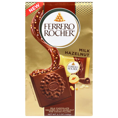 Ferrero Rocher Milk Hazelnut Chocolate Squares 3.7 oz