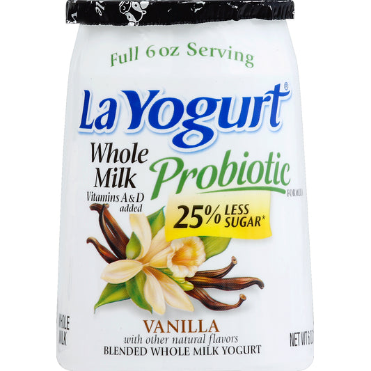 La Yogurt LA YOGURT PROBIOTIC VANILLA 6 OZ