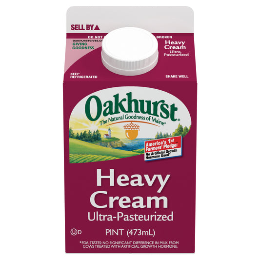 Oakhurst Heavy Cream Ultra-Pasteurized Paper Carton Pint