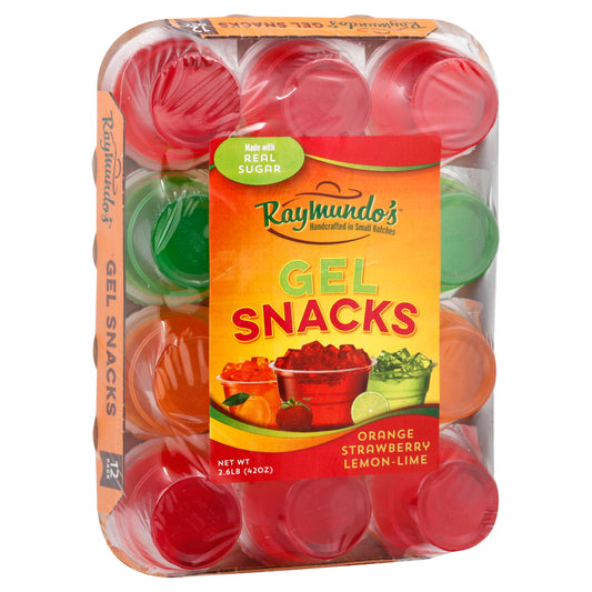 Raymundos Orange/Strawberry/Lemon-Lime Gel Snacks 12 ea