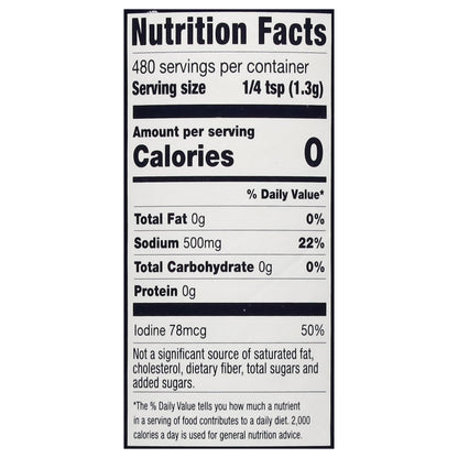 Morton Iodized Himalayan Pink Salt 22 oz