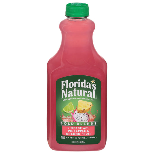 Florida's Natural Bold Blends Limeade with Pineapple & Dragon Fruit 59 fl oz