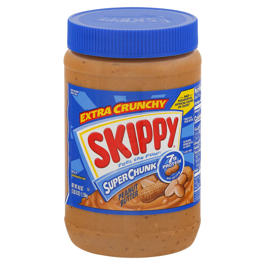 Skippy Super Chunk Extra Crunchy Peanut Butter 40 oz
