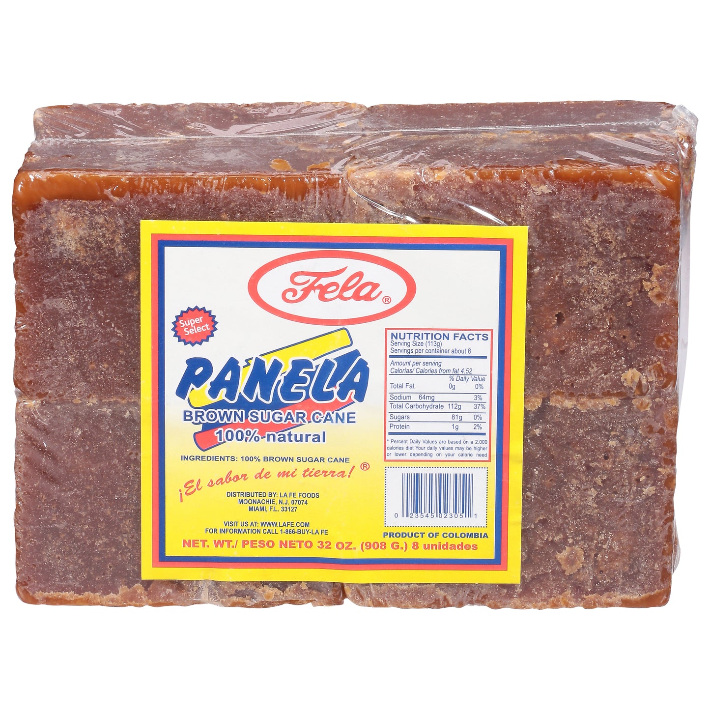 Fela Super Select 100% Natural Panela 32 oz