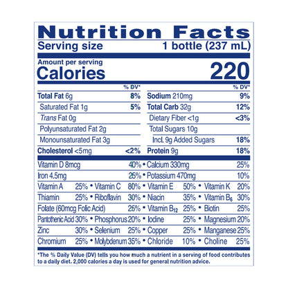 Ensure Original Nutrition Shake Strawberry Ready-to-Drink 6-8 fl oz Bottles