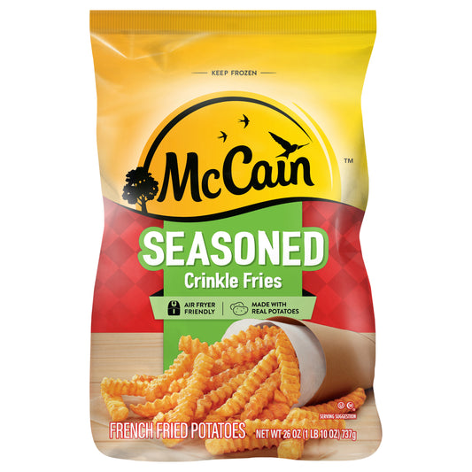 McCain Seasoned Crinkle Fries, 26 oz (Frozen Potatoes)