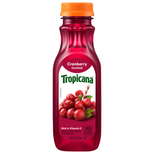 Tropicana Pure Premium Cranberry Cocktail, 11 Fl Oz Bottle