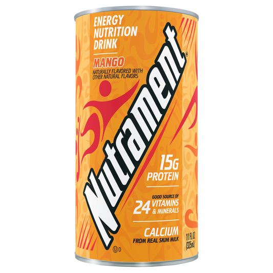 Nutrament Mango Nutrition Drink, Energy Drink With Vitamins, Minerals And Protein, 11 Fl Oz Can