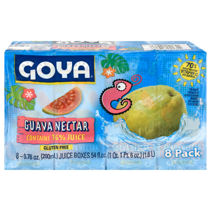 Goya Guava Nectar 8 - 6.76 oz Juice Boxes