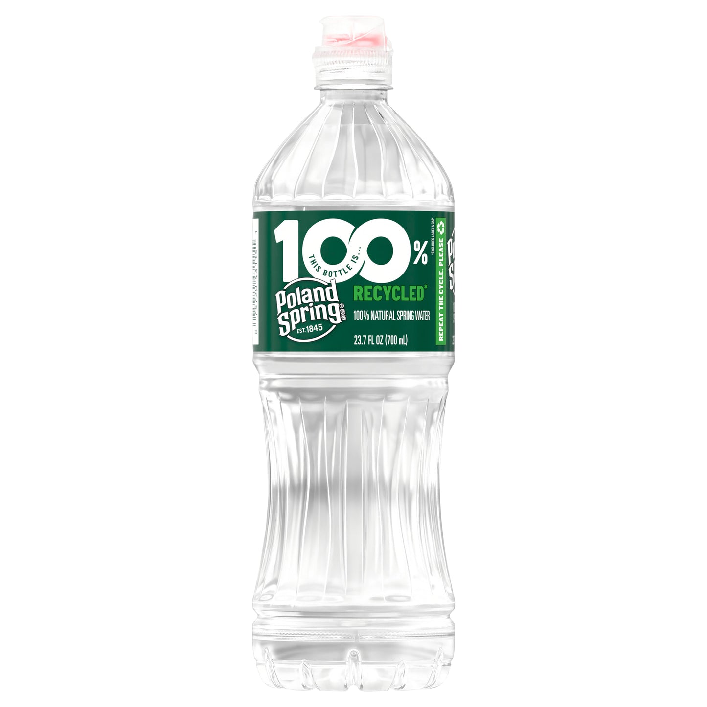 Poland Spring  Maine Spring Water, 700mL  sport cap bottle