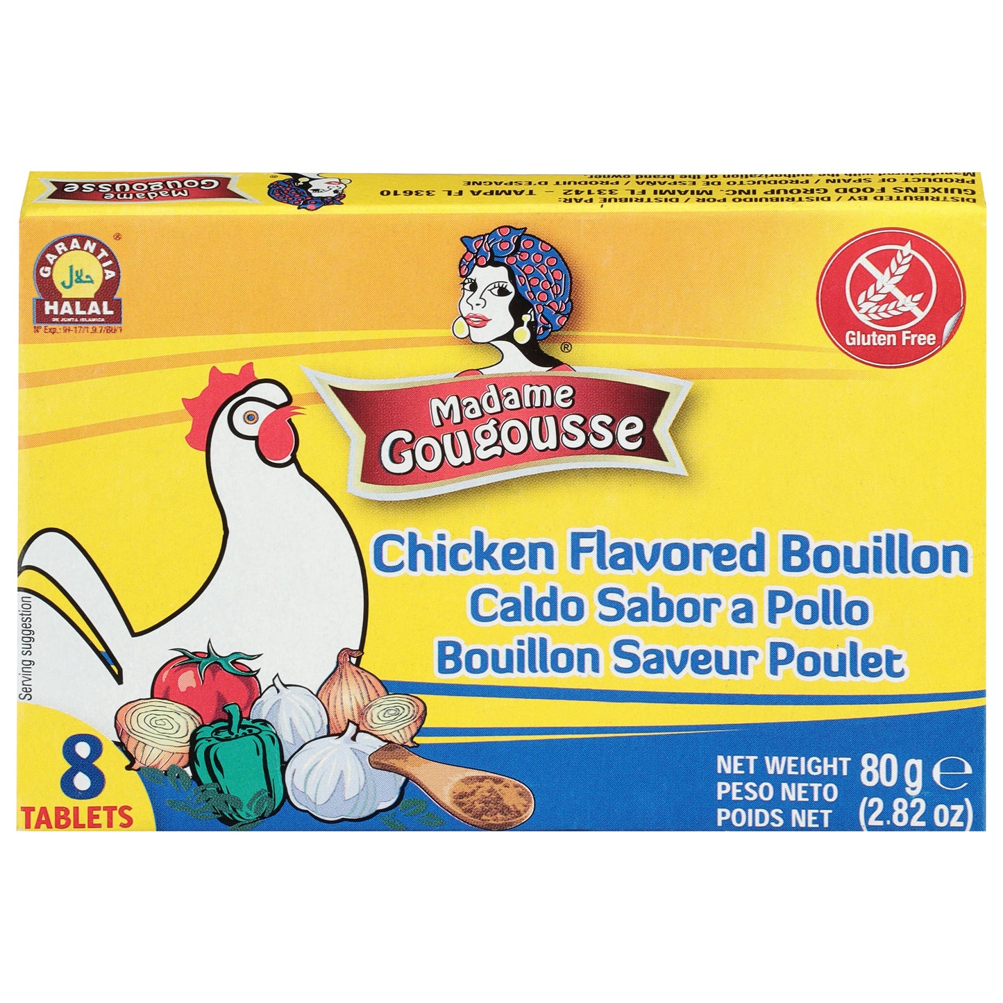 Madame Gougousse Chicken Flavored Bouillon 8 ea
