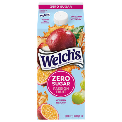 Welch's Passion Fruit Zero Sugar Drink, 59oz fl oz Carton