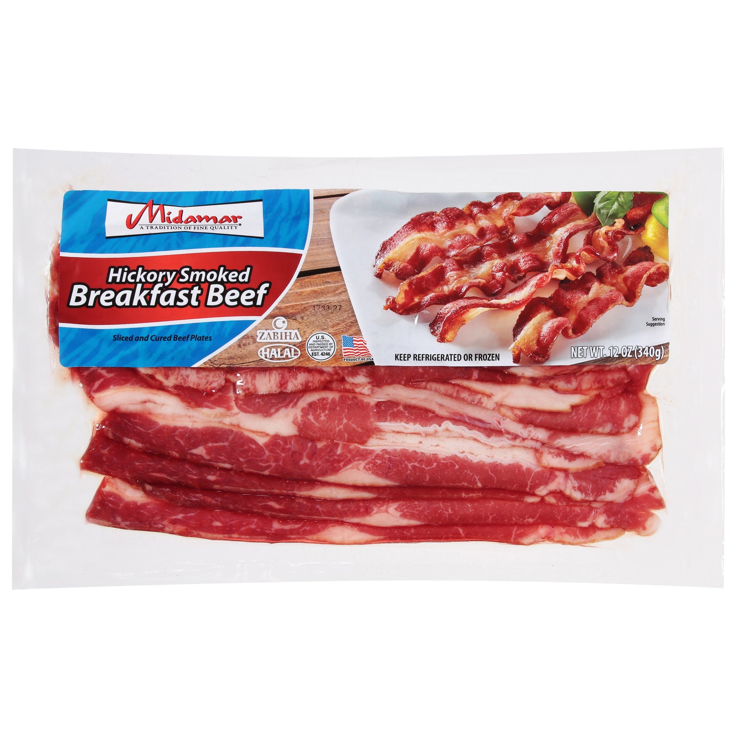 Midamar Hickory Smoked Breakfast Beef 12 oz