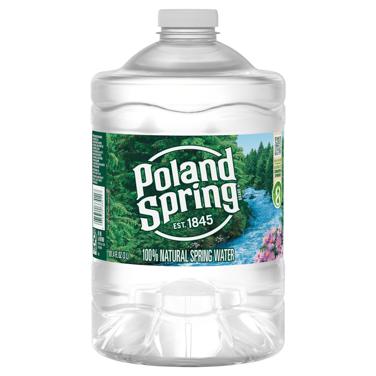Poland Spring  Maine Spring Water, 101.4 fl oz  jug