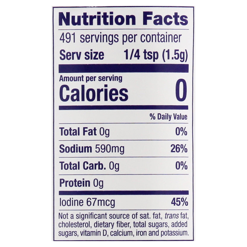 Krasdale Iodized Iodized Salt 26 oz