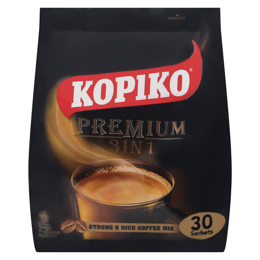 Kopiko Premium 3 in 1 Coffee Mix 30 - 0.70 oz Packets