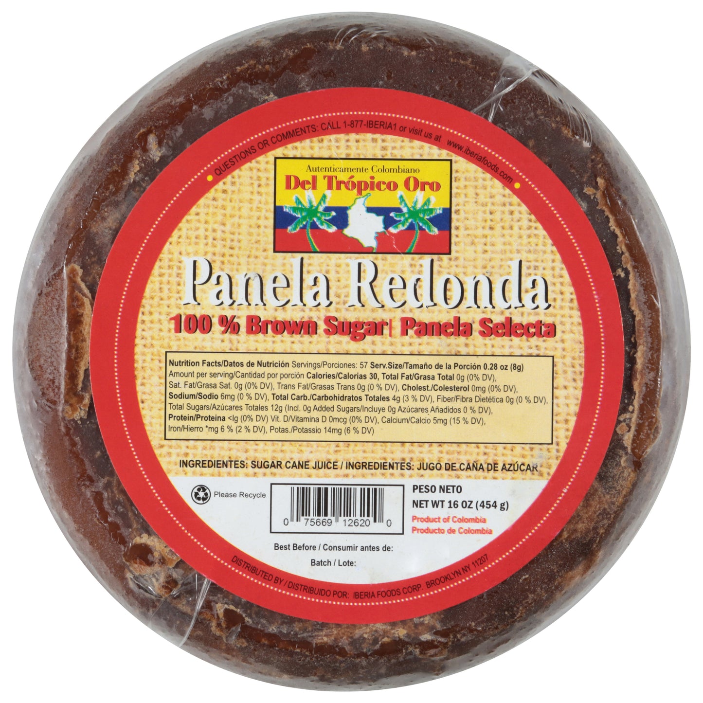 Del Tropico Oro 100% Brown Sugar 16 oz