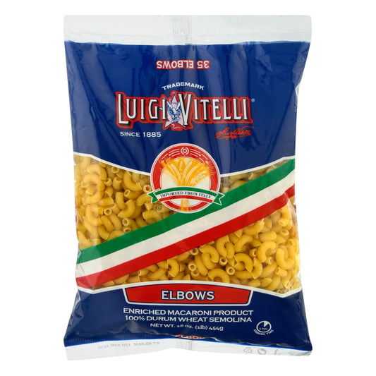 Luigi Vitelli Elbows Macaroni Pasta 16 oz