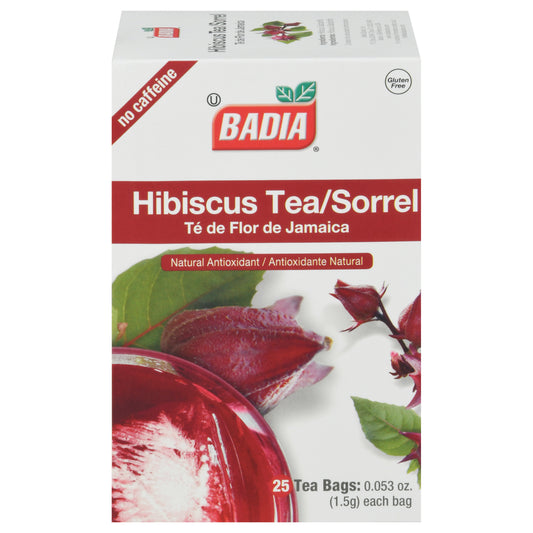 Badia No Caffeine Hibiscus Tea Bags 25 ea