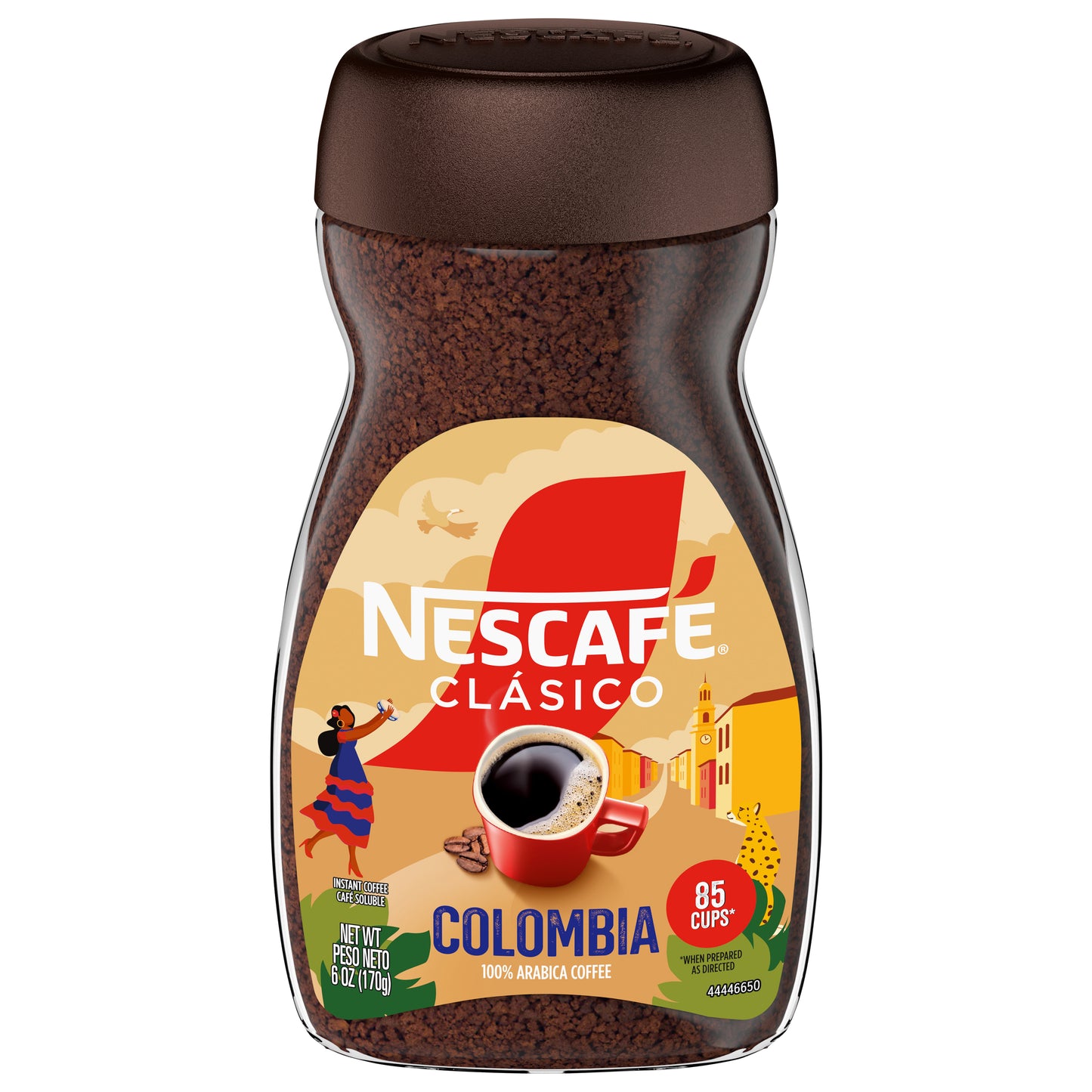 Nescafe Clasico 100% Arabica Instant Colombia Coffee 6 oz