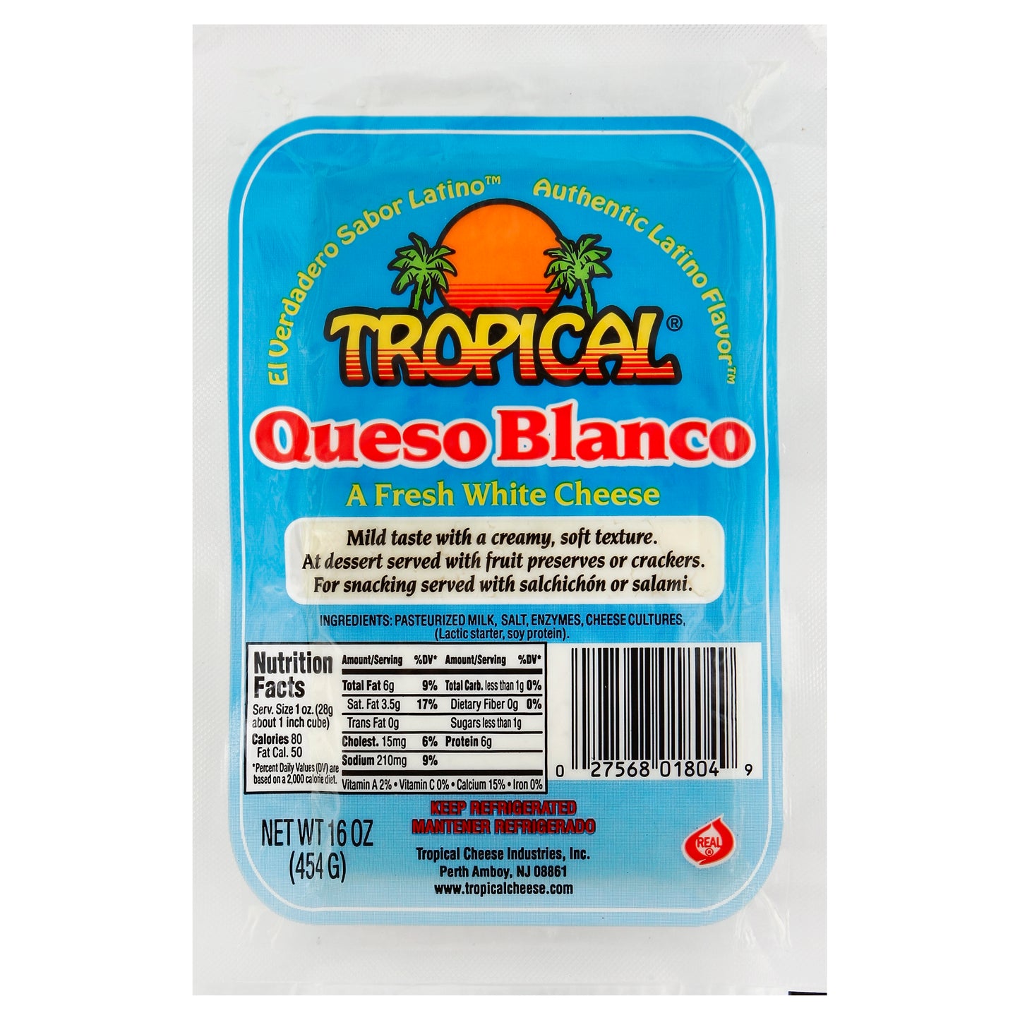 Tropical Cheese Queso Blanco 16 oz