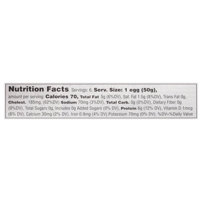 Pete and Gerrys Fresh Brown Free Range Organic Eggs Large 6 ea