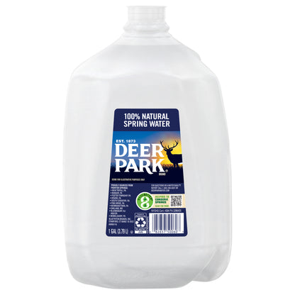 DEER PARK Brand 100% Natural Spring Water, 1-gallon plastic jug