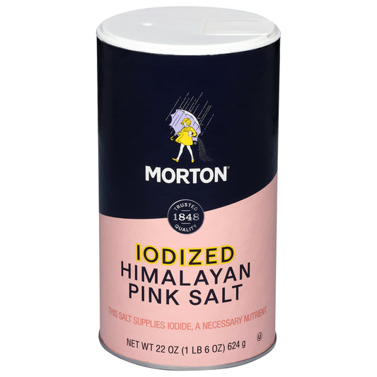 Morton Iodized Himalayan Pink Salt 22 oz