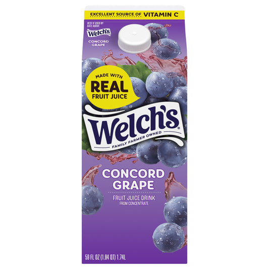 Welch's Concord Grape Fruit Juice Drink, 59 fl Oz Carton