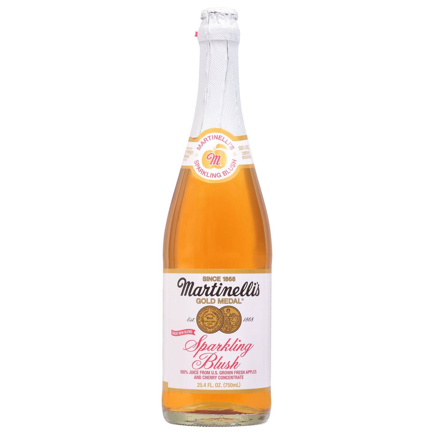 Martinelli's Sparkling Blush 100% Juice 25.4 fl oz Bottle