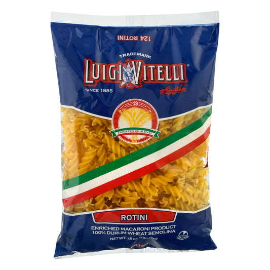 Luigi Vitelli 100% Durum Wheat Semolina Rotini Pasta 16 oz