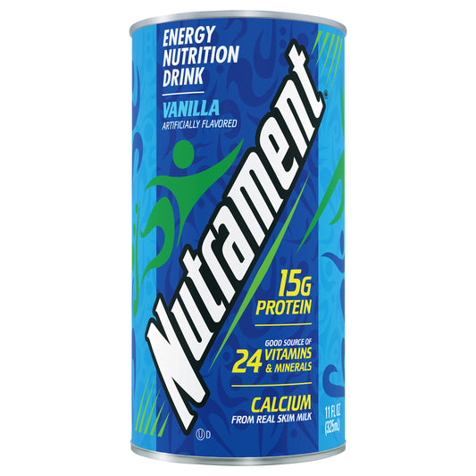 Nutrament Vanilla Nutrition Drink, Energy Drink With Vitamins, Minerals And Protein, 11 Fl Oz Can