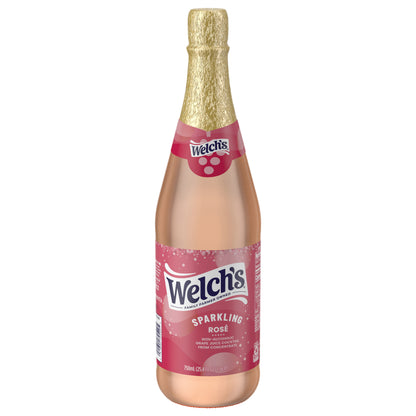 Welch's Non-Alcoholic Sparkling Rosé Grape Juice Cocktail, 25.4 fl oz Bottle