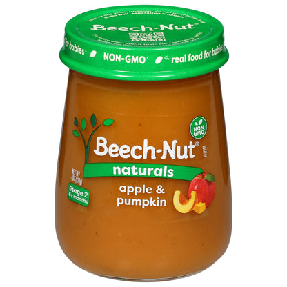 Beech-Nut Naturals Stage 2 (6+ Months) Apple & Pumpkin 4 oz